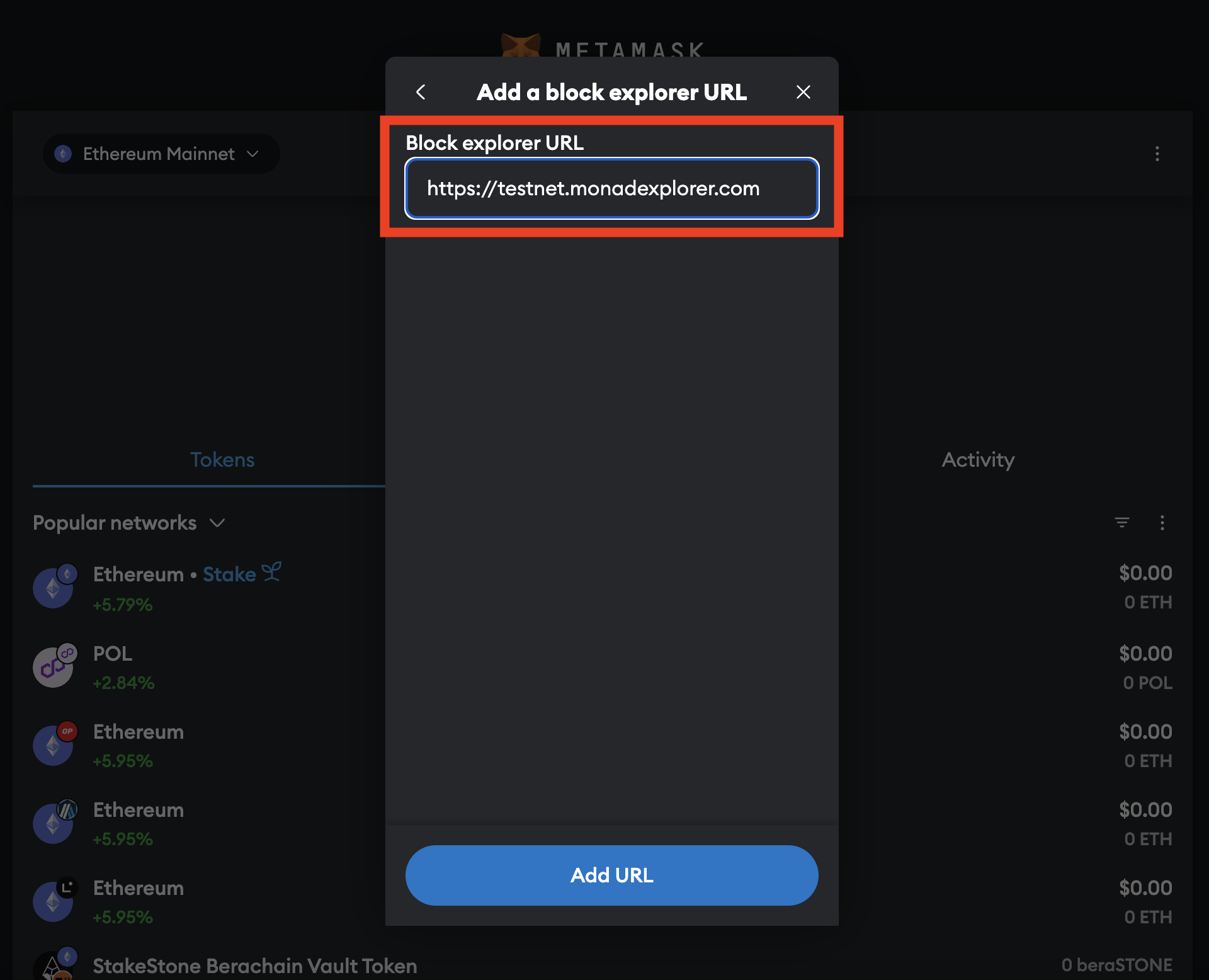 add block explorer